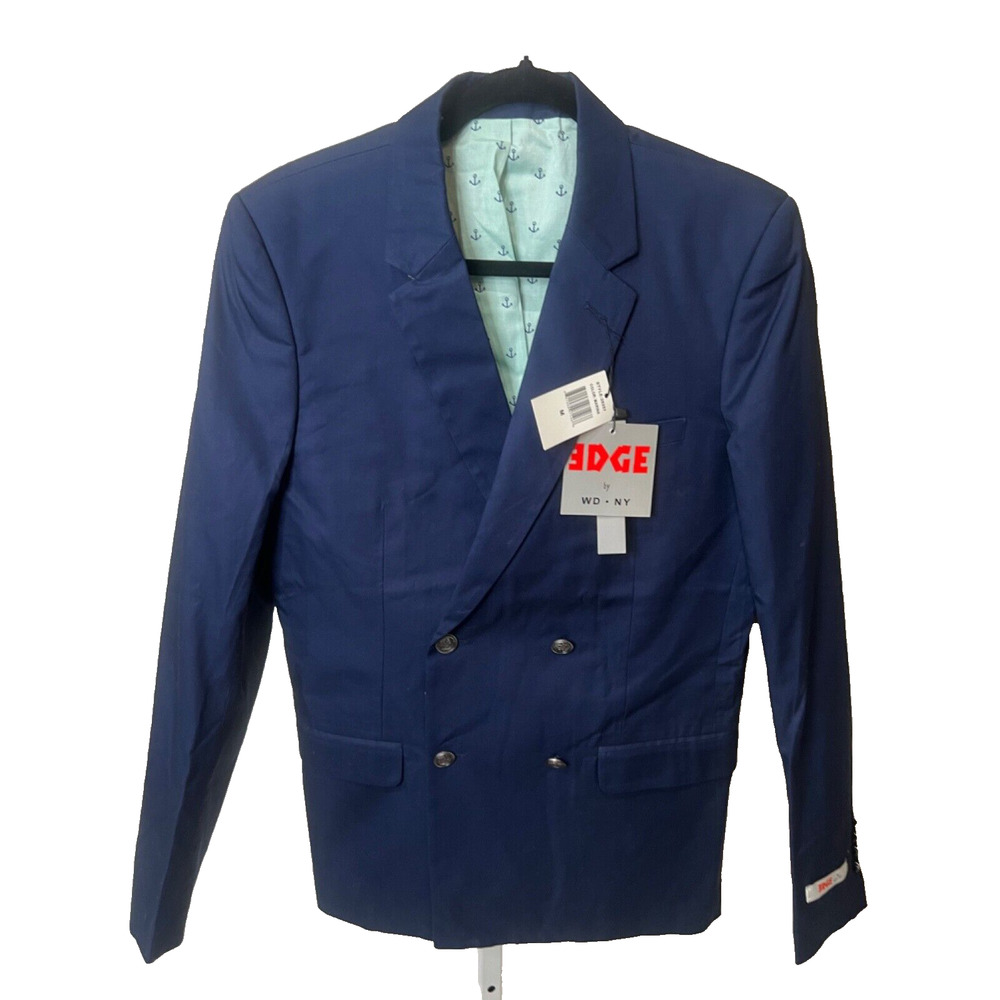 Edge by WD NY Marina Mens Sports Coat Blazer Suit Sz Medium Slim Fit